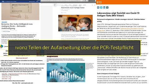 1von2 Teilen der Aufarbeitung über die PCR-Testpflicht & deren schwerwiegenden Folgen