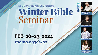 24.02.20 | Tue. 7pm | Pastor Kenneth W. Hagin | Winter Bible Seminar & Homecoming