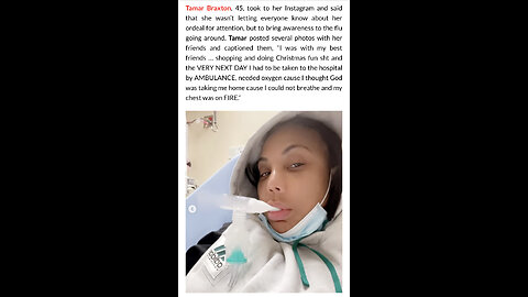 Tamar Braxton was rushed to the hospital with breathing difficulties (after being double v@xxed)