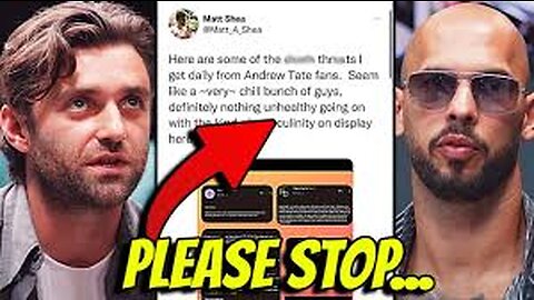 MATT SHEA RESPONDS TO BACKLASH AFTER LYING ABOUT ANDREW TATE