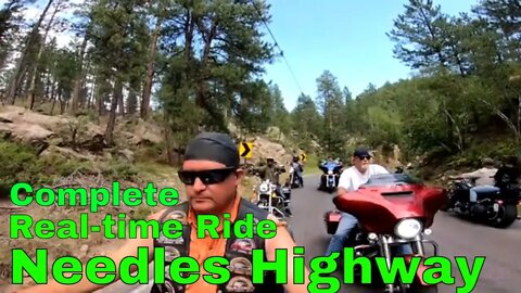 Real Time Drive on Needles Highway during the Sturgis Motorcycle Rally