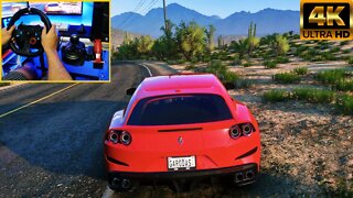 Forza Horizon 5 - Ferrari GTC4LUSSO 2017 Steering wheel G29 Gameplay