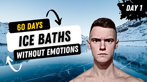 doing ice baths without emotions for 60 days. (day 1)