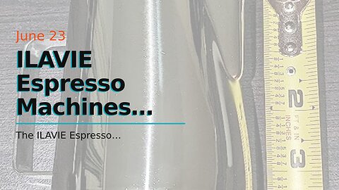 ILAVIE Espresso Machines with Steamer, 20 Bar Pump Espresso and Cappuccino latte Maker, Espress...