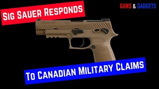 Sig Sauer Addresses Canadian Special Forces Claim