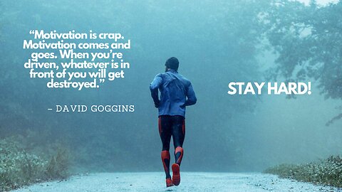 David Goggins' No Music Motivational Speech with Only the Sound of Rain in the Background!