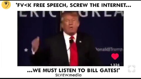 TRUMP: "WE MUST LISTEN TO BILL GATES." PRO INTERNET CENSORSHIP. PRO RED FLAG GUN LAWS... 💣