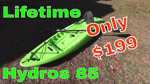 Lifetime Hydros 85 - Walk Around - Cool/Inexpensive/Fishing Kayak!