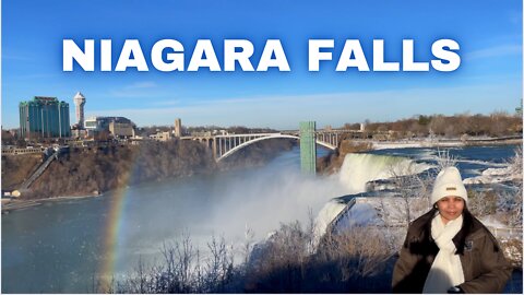 Niagara Falls at New York in the Winter 2022