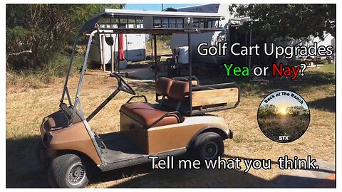 vlog Solar Powered Golf Cart and 36v to 12v Converter Upgrades