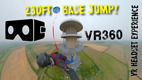 230Ft Base Jump | A 🆅🆁 Base Jump Experience