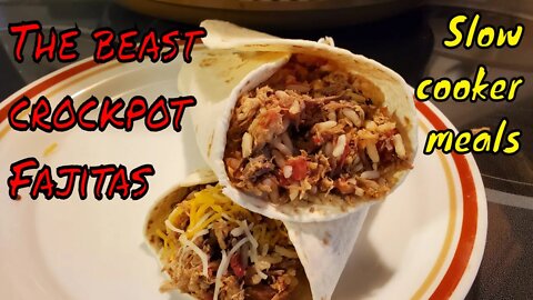 The BEST Crockpot 3 meat Fajitas | Easy Slow Cooker Fajitas | Crockpot Recipes |