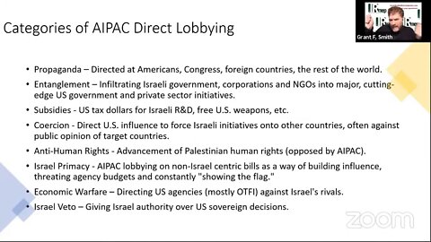 The Eight Categories of AIPAC Direct Lobbying