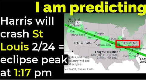 I am predicting: Harris' plane will crash on Feb 24 = 2017 ECLIPSE PEAK AT 1:17 PM