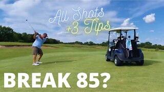 Can I Break 85? Every Shot Course Vlog + 3 Tips at Waterchase Golf Club