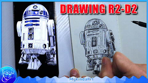 How To Draw R2D2 Droid - Star Wars Fanart