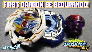 Testando 030 - FIRST DRAGON .H' 1A contra 3 combos - Beyblade Burst ベイブレードバースト