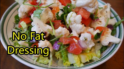Cauliflower Ceviche Salad - No Fat Salad