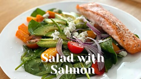 Salad with Seared Salmon on Top | Salad Ideas