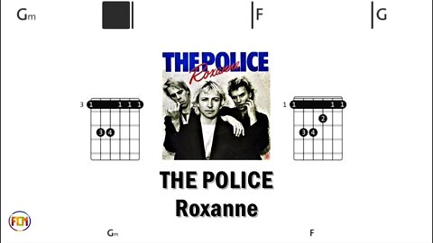 THE POLICE Roxanne - (Chords & Lyrics like a Karaoke) HD