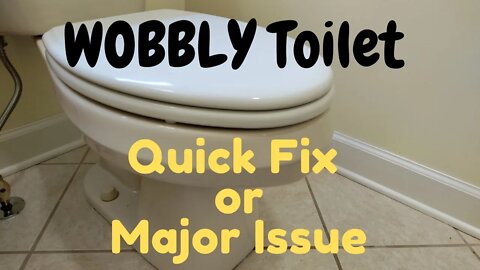 How to easily fix a wobbly toilet