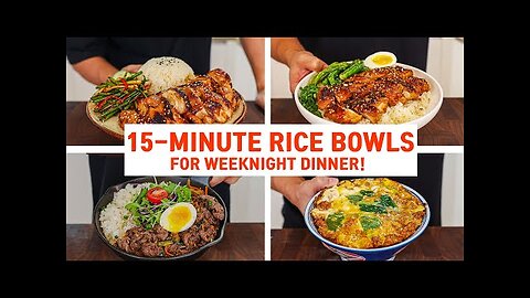 15-Minute Rice Bowls For Your Busy Weeknight Dinner