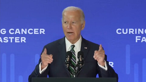 Biden Randomly Starts Screaming At Cancer Event, Appears To Forget What Year It Is And Obama's Name