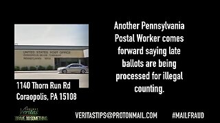 2nd PA USPS whistleblower Postmaster ordered late ballots picked up - 11-8-20