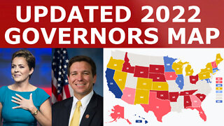 Updated 2022 Governors Map Prediction (October 5, 2022)