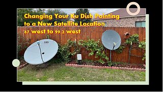 Moveing the 90 cm Ku dish from 67 West to 99.2 West