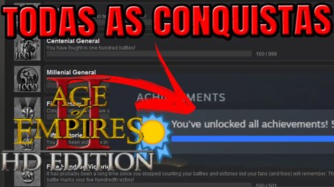 Age of Empires 2 HD - Todas as Conquistas das Campanhas (Achievements / arquivamentos)