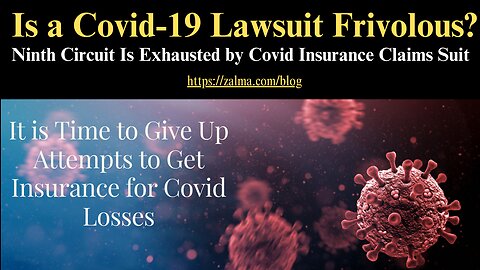 Is a Covid-19 Lawsuit Frivolous?