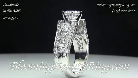 High Class Escalating Split Shank Diamond Engagement Ring – bbr392