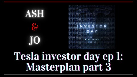 Tesla investor day discussion part 1