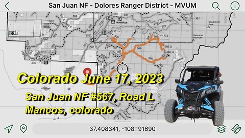 San Juan NF Rd #567, Mancos, Colorado, June 17, 2023