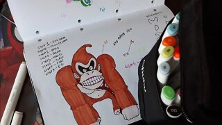 HOW TO DRAW DONKEY KONG STEP BY STEP EASY!