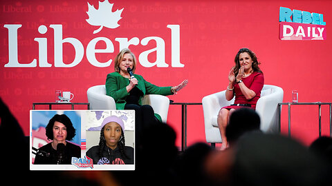Chrystia Freeland calls Trudeau a “truly feminist” PM in conversation with Hillary Clinton