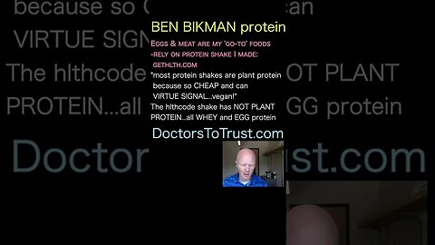 BEN BIKMAN. Eggs & meat are my 'go-to' foods