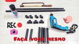 Como fazer tripé para celular de cano de PVC c baixo custo #equipamentoparagravacao #tripecelular