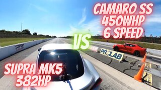 Drag Race Camaro SS VS Supra MK5