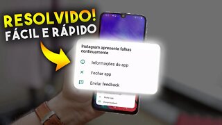 Como RESOLVER ERRO O APLICATIVO PAROU DE FUNCIONAR e APRESENTA FALHAS no ANDROID