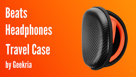 Beats Over-Ear Headphones Travel Case, Hard Shell Headset Carrying Case | Geekria