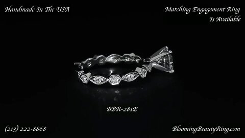 BBR-281E Engagement Ring By Blooming Beauty Ring Company