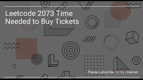 Leetcode 2073 Time Needed to Buy Tickets
