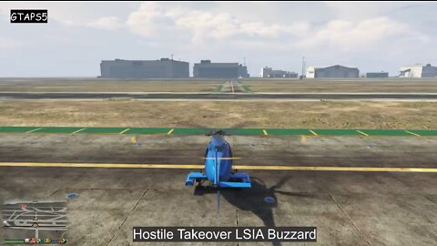 GTAV Online Solo: Hostile Takeover - Buzzard - LISA $15,500 in 1:53