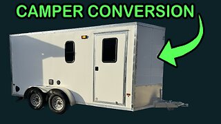 The Cargo Camper | 7x14 Cargo Trailer Camper Conversion #cargocamper