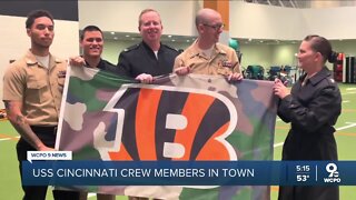 USS Cincinnati crew members get royal treatment in Queen City