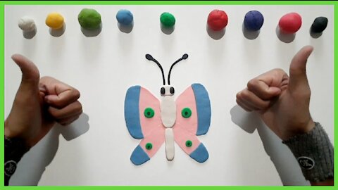 MAKING AN AWESOME BUTTERFLY WITH PLAY DOH | DIY