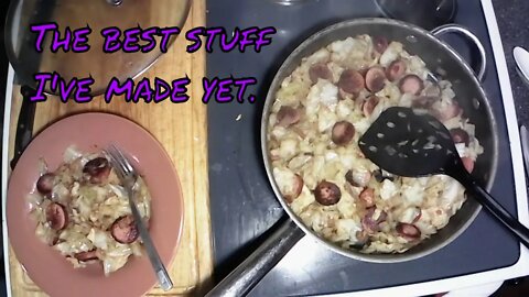 What's cooking with the Bear? My beast Polish Kielbasa and cabbage recipe