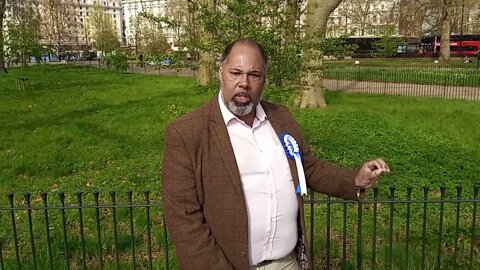 David Kurten delivers a London Mayor campaign speech, Speaker's Corner